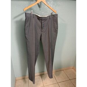 Jos A Bank 1905 Collection Grey Wool Blend Dress Pant Trousers Mens 37R Tailored